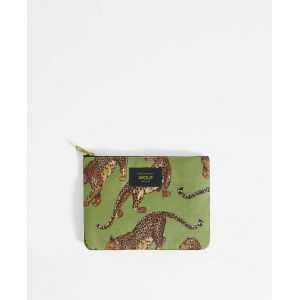 Pochette A5 Olive Leopard WOUF