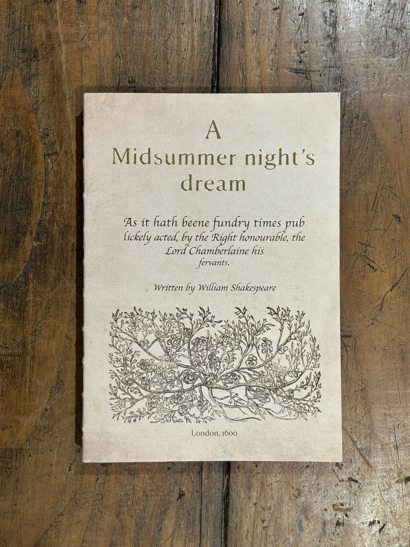 A Midsummer Night's Dream, Libri Muti - Slow Design