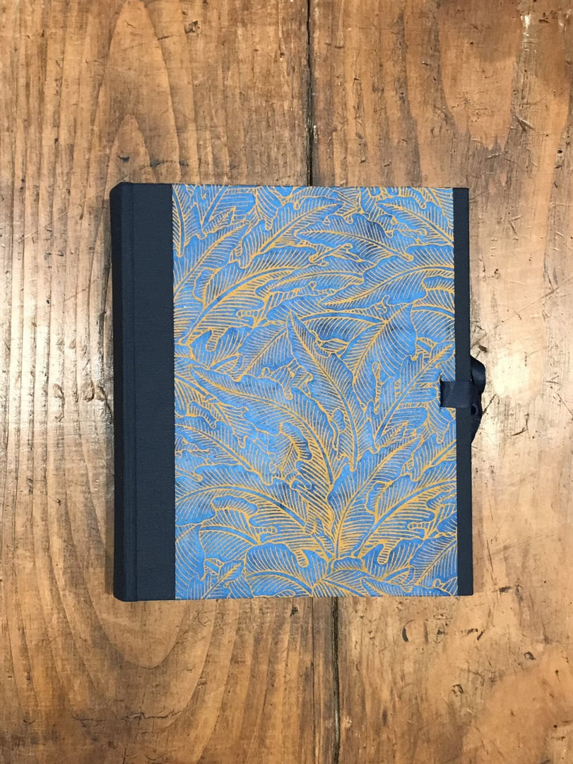 Feuillage Or/Bleu - Moyen Album Photo Trait