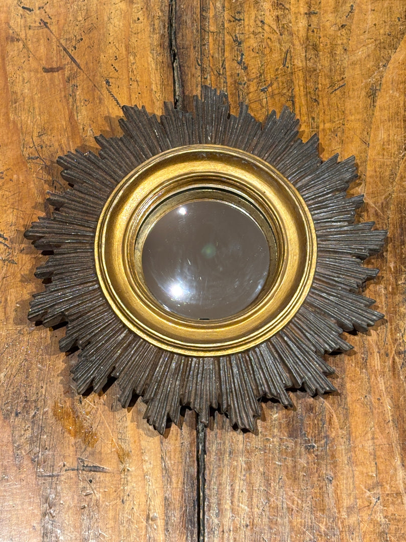 Miroir Petit Soleil Or Brun - Chehoma