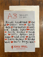 Chargez l'image dans le visionneur de galerie, Lot Feuille A3 210gr - Khadi Papers