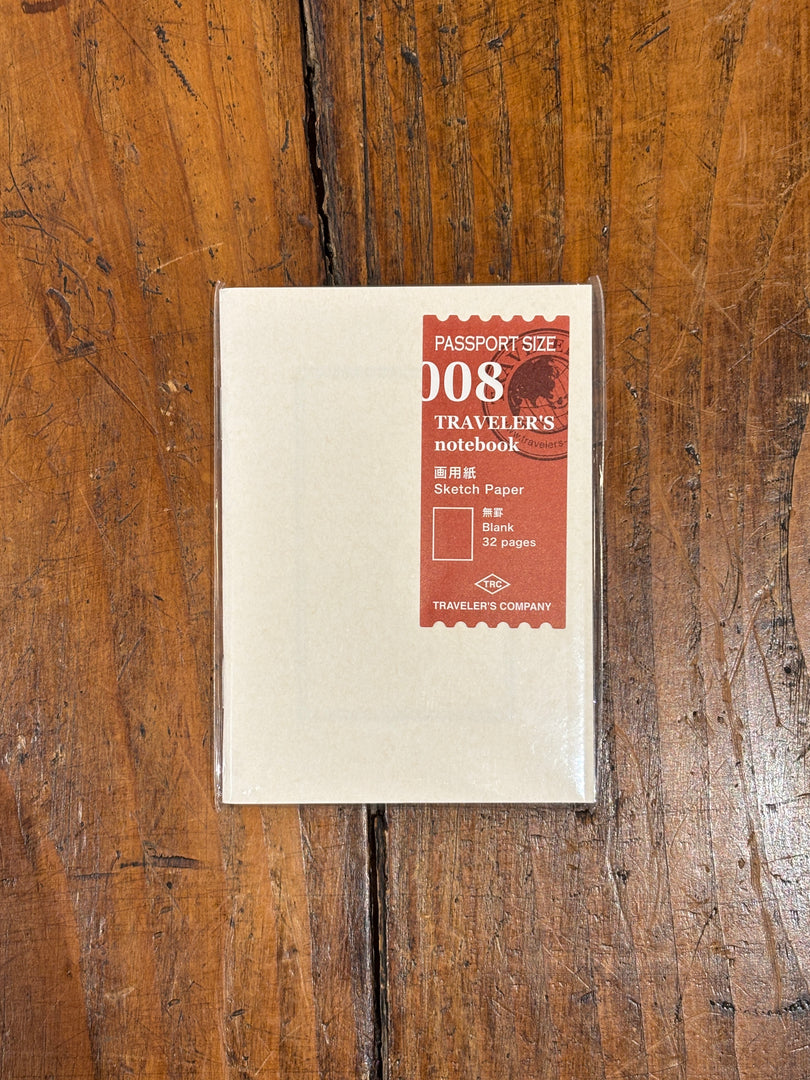 008 - PAPIER DESSIN Passport Size - Traveler's Notebook