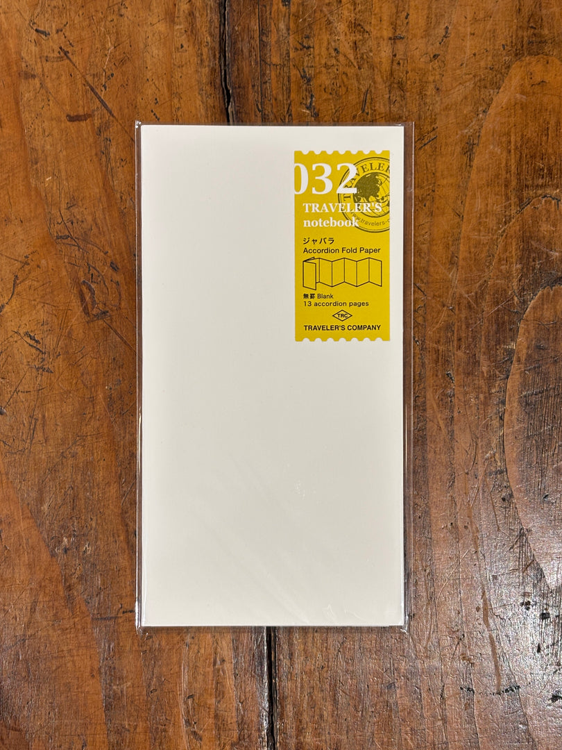 032 - PAPIER ACCORDÉON Regular Size - Traveler's Notebook