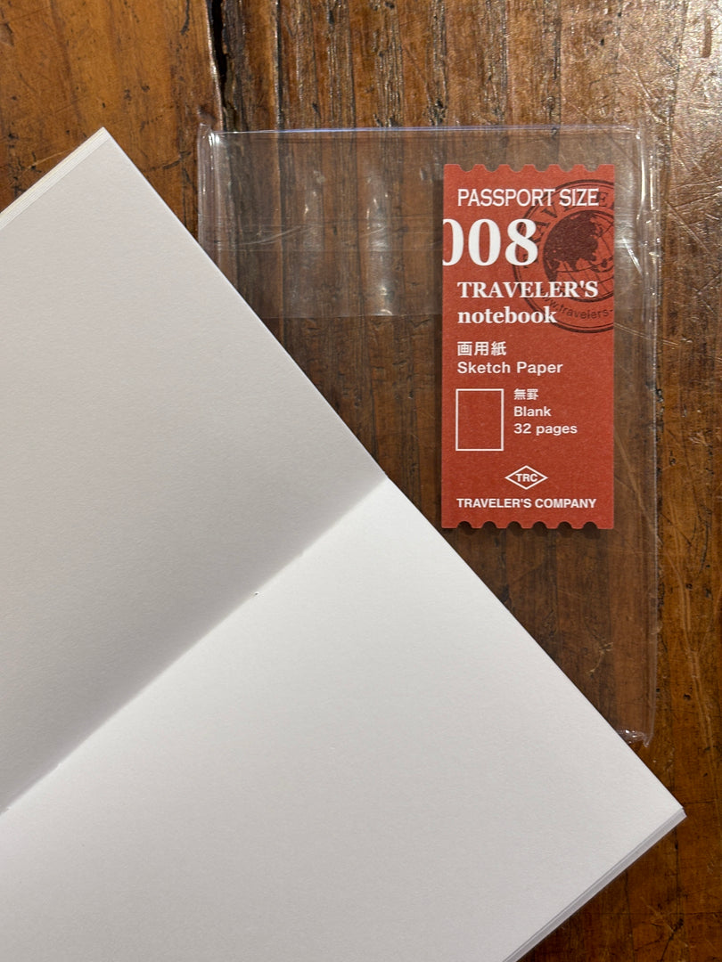 008 - PAPIER DESSIN Passport Size - Traveler's Notebook