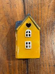 Moyenne Maison Jaune Photophore