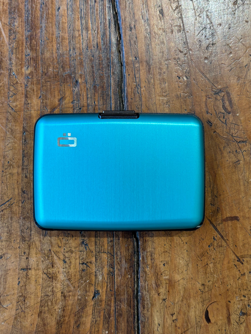 Porte-carte Turquoise Lisse - Ögon Design
