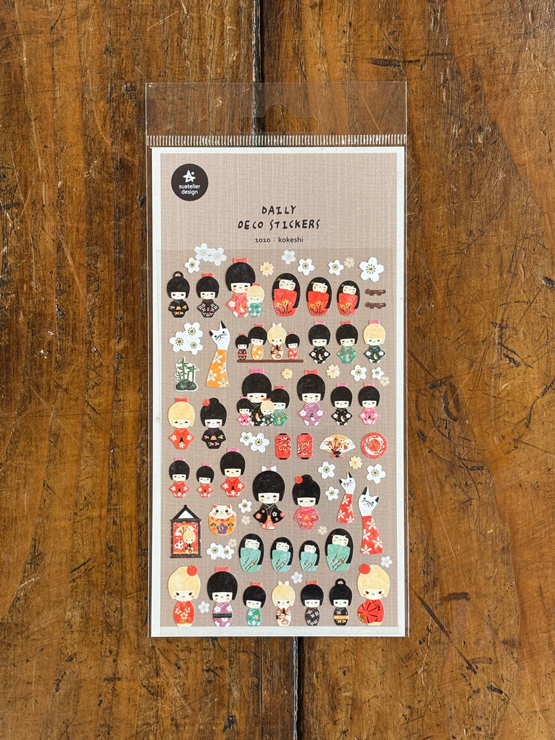 Stickers Kokeshi - Suatelier Design
