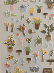 Stickers Flower Cafe - Suatelier Design