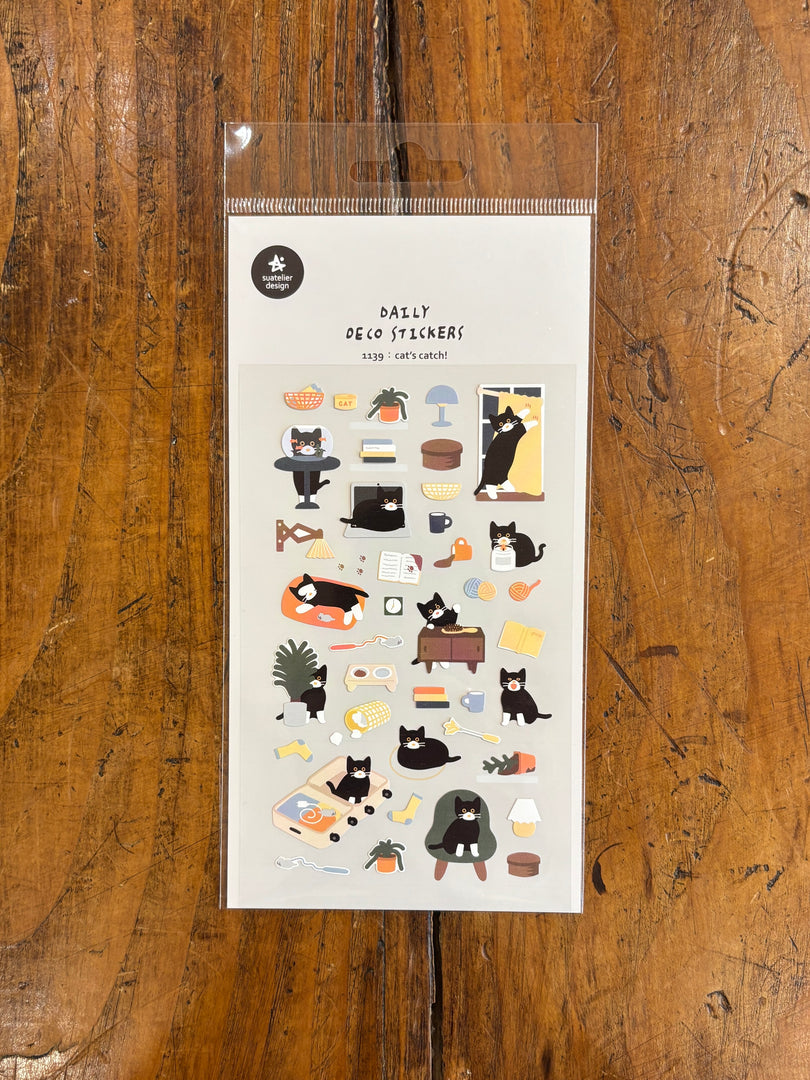Stickers Cat's Catch! - Suatelier Design