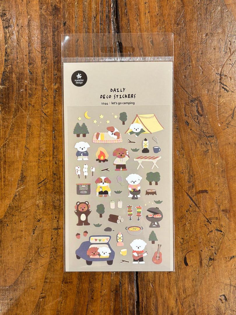 Stickers Let's Go Camping - Suatelier Design