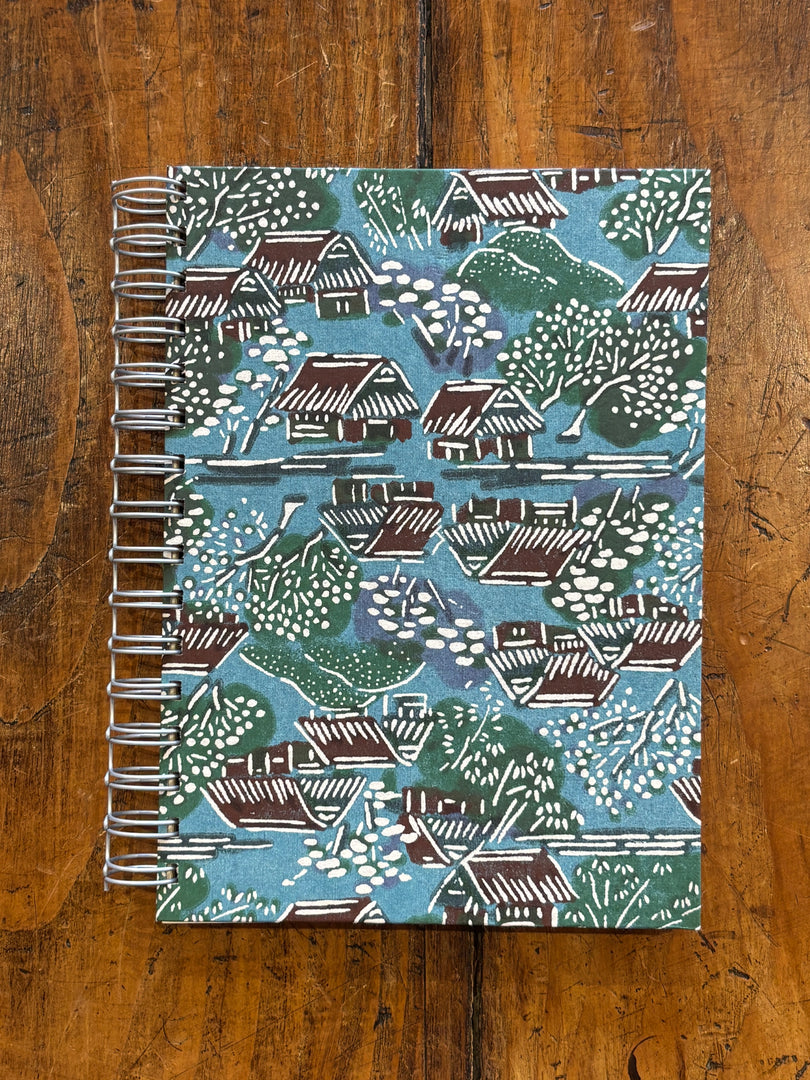 Carnet Maison Bleue A5 Spirale - Legatoria La Carta