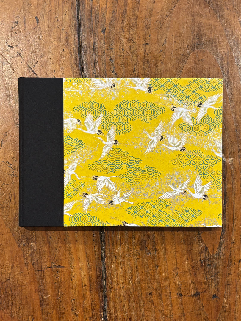 Carnet Aquarelle Moyen Grue Jaune - Legatoria La Carta