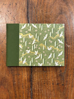 Chargez l'image dans le visionneur de galerie, Carnet Aquarelle Moyen Grue Verte - Legatoria La Carta