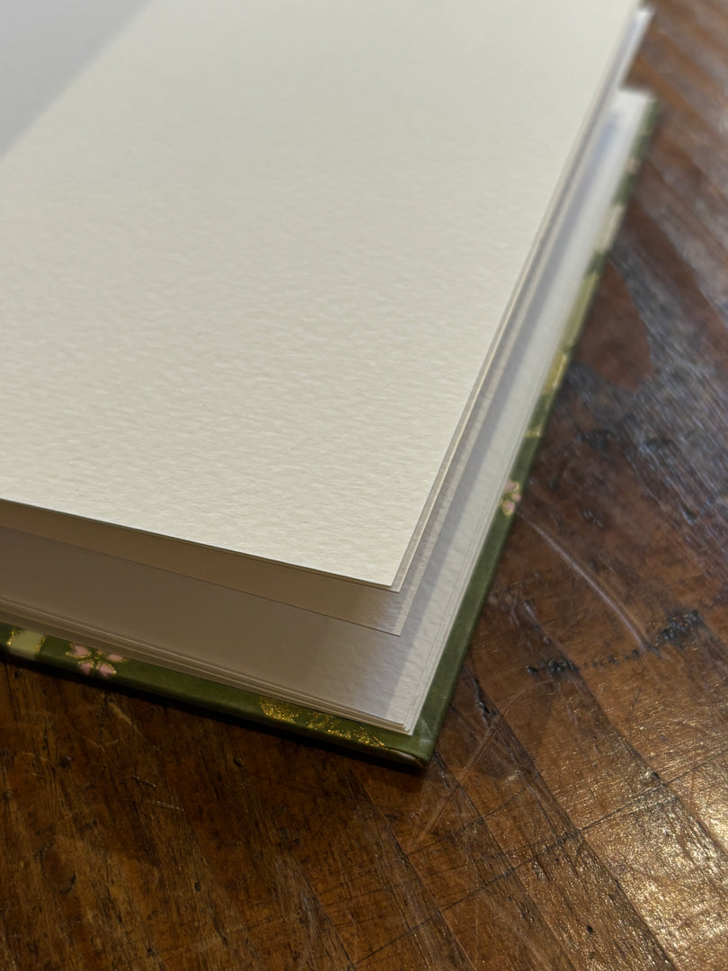 Carnet Aquarelle Moyen Grue Verte - Legatoria La Carta