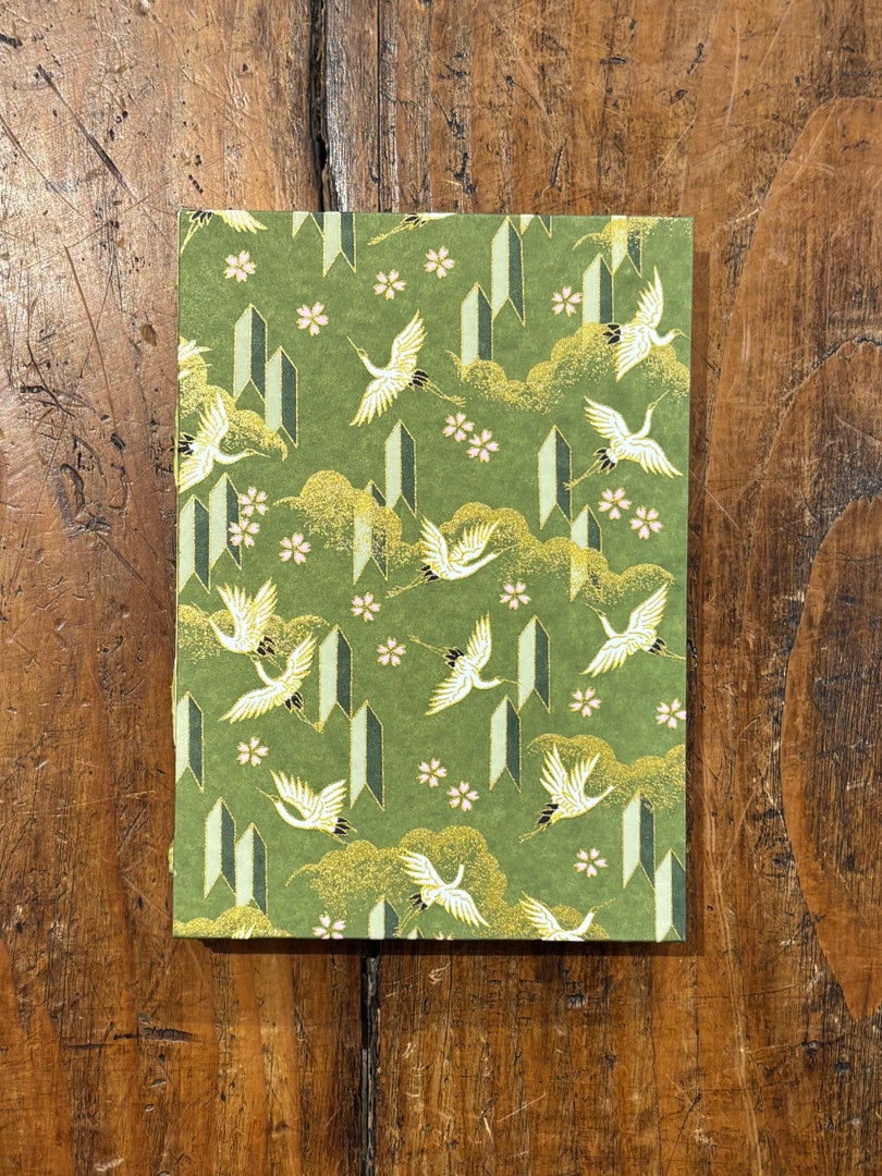 Carnet A5 Grue Verte - Legatoria La Carta