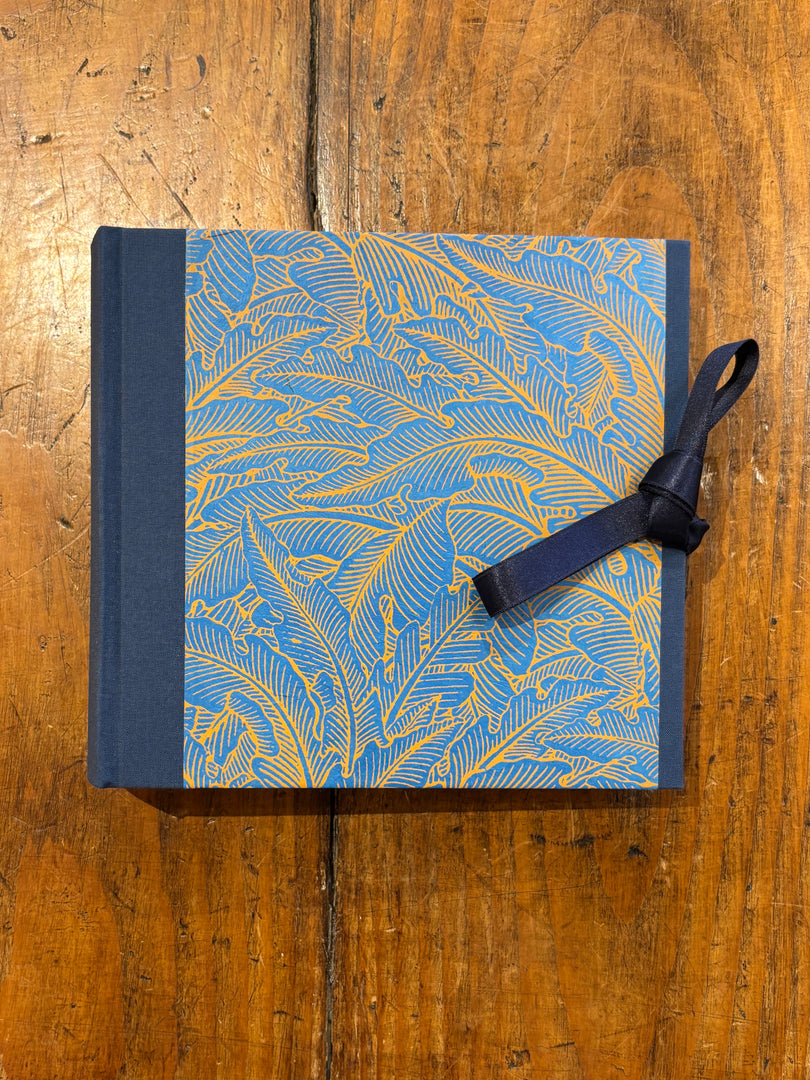 Feuillage Or/Bleu - Petit Album Photo Trait