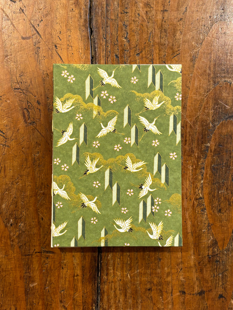 Carnet A6 Grue Vert - Legatoria La Carta