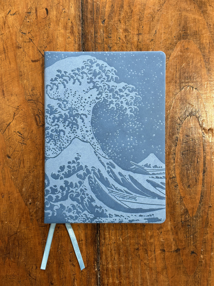 The Great Wave Carnet Cuir Vegan - Flame Tree
