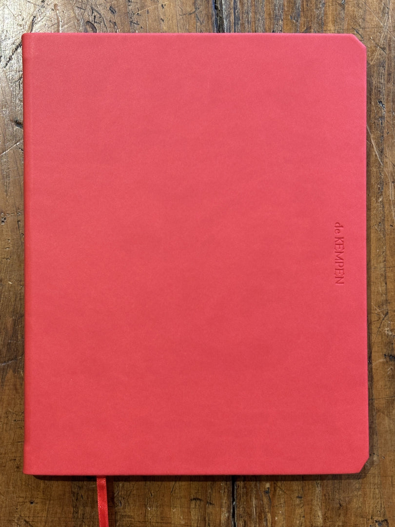 Moyen Carnet Poppy Rouge - De Kempen