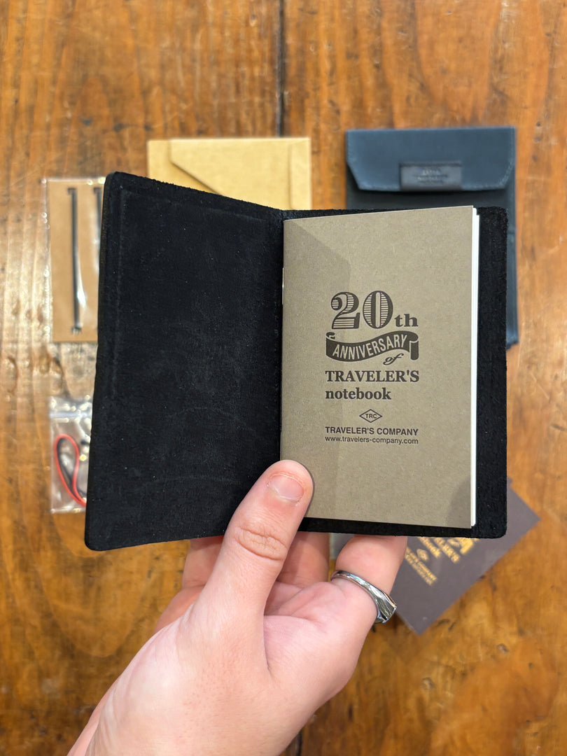 Notebook Noir Card Size 20th Anniversary - Traveler's Notebook