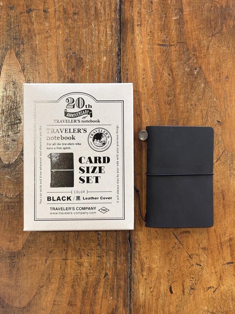 Notebook Noir Card Size 20th Anniversary - Traveler's Notebook