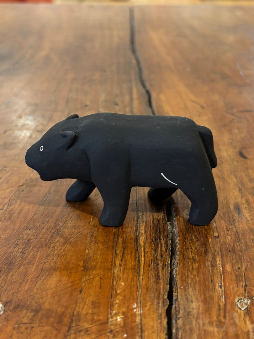 Panthère Noire Figurine en Bois - T-Lab.