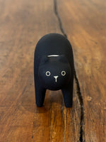 Chargez l'image dans le visionneur de galerie, Chat Noir Figurine en Bois - T-Lab.