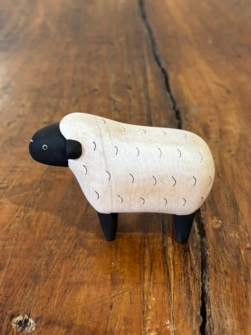 Mouton Figurine en Bois - T-Lab.