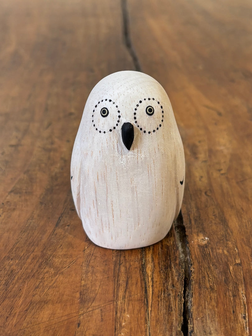 Hibou Figurine en Bois - T-Lab.