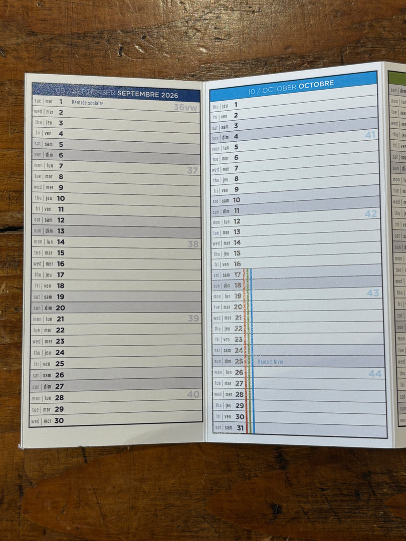 Calendrier Visionnaire 2026-2027 MIRAGE - Papier Tigre