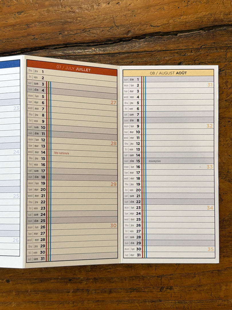 Calendrier Visionnaire 2026-2027 MIRAGE - Papier Tigre