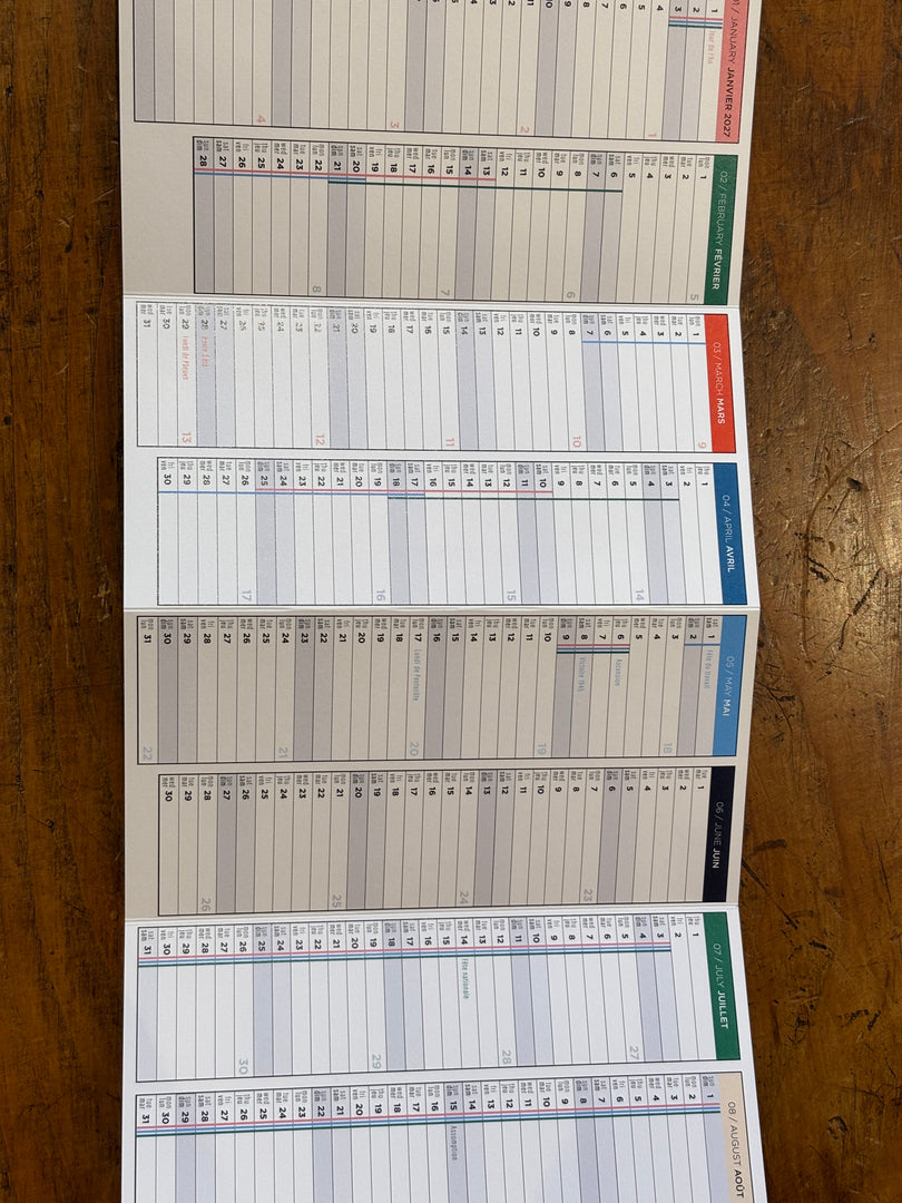 Calendrier Visionnaire 2026-2027 DASH - Papier Tigre