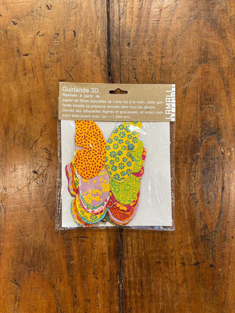 Papillon Multicolore Guirlande 3D - Lamali